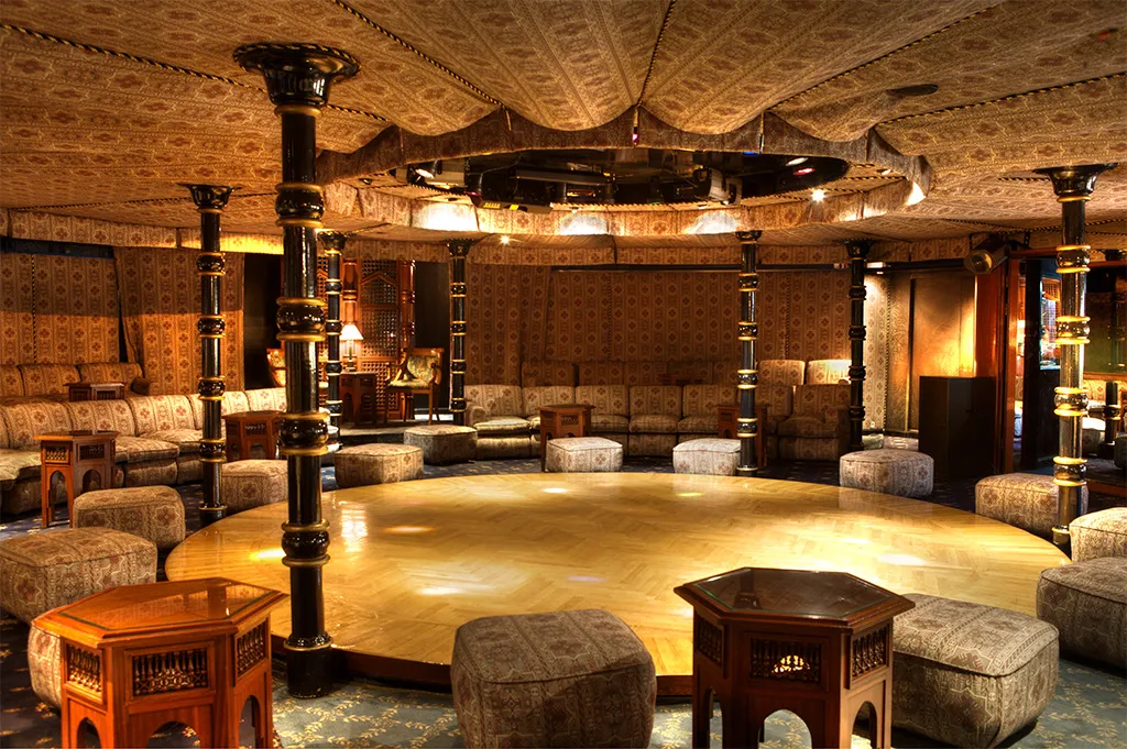 Lounge aboard the Champolion I Nile cruise